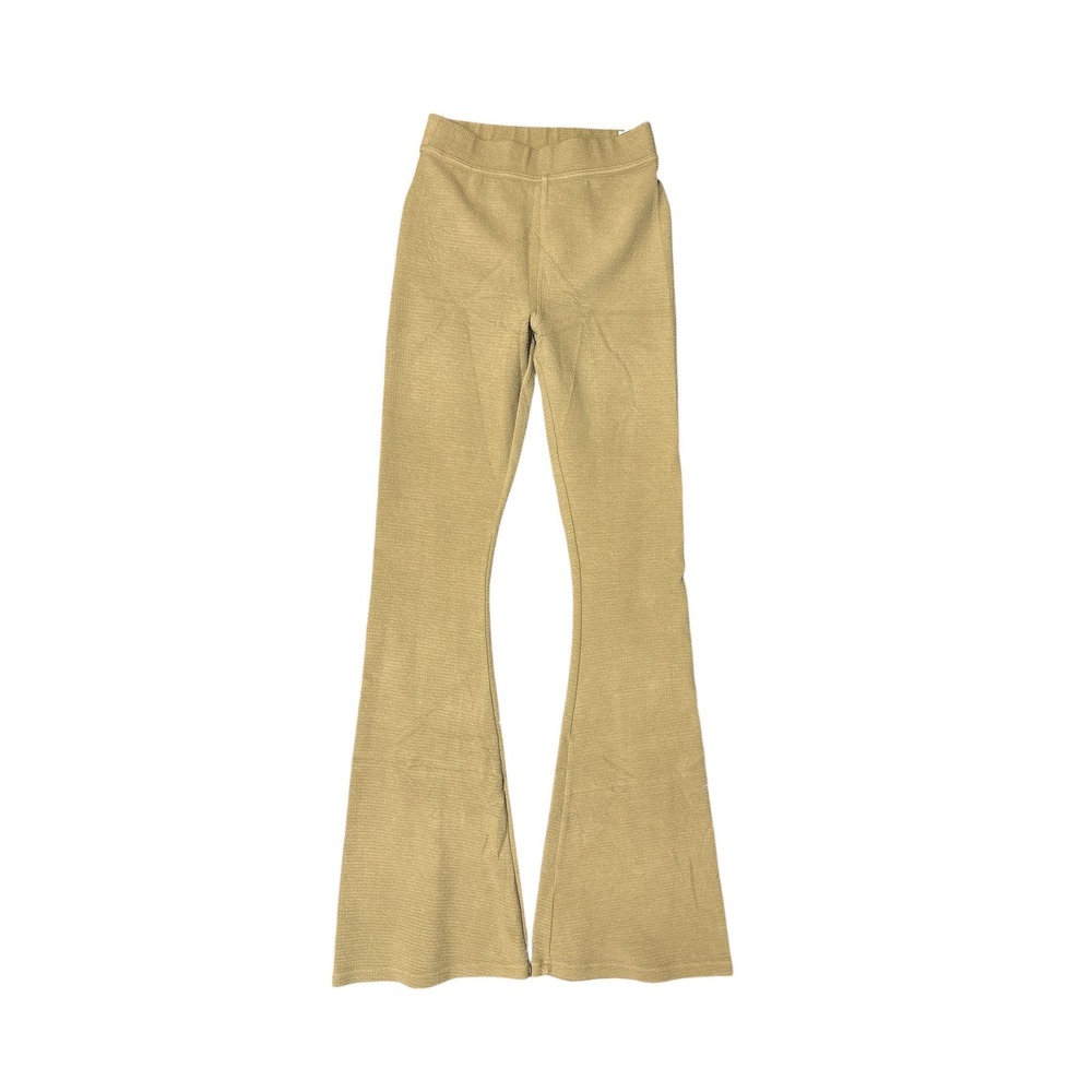 OFFLINE by Aerie Tan‎ Waffle Knit High Waisted Flare Leggings Small
